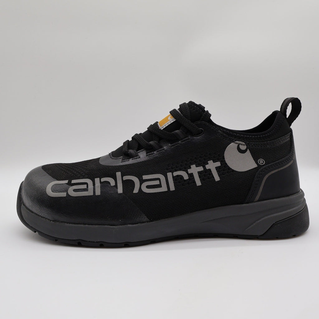 Carhartt Force Nano Composite Toe Work Shoe Mens 10W Black Knit Safety FA3401-M - take2supply
