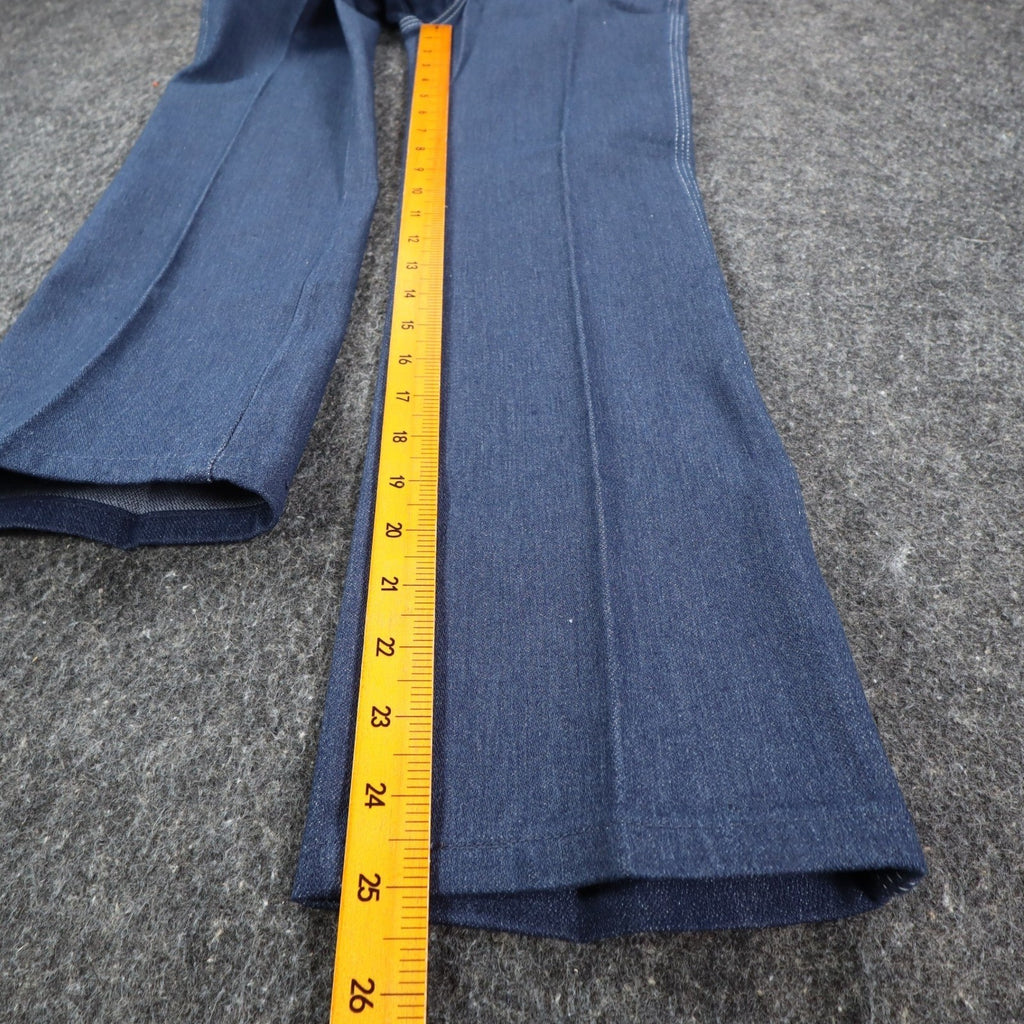 Maverick Jeans Boys 10 Reg Vintage 70s Blue Cotton Poly Straight Leg Deadstock - take2supply