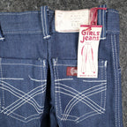 Vintage Clinchers Girls Jeans 8 Slim Blue Flare Leg USA Cotton NWT - take2supply