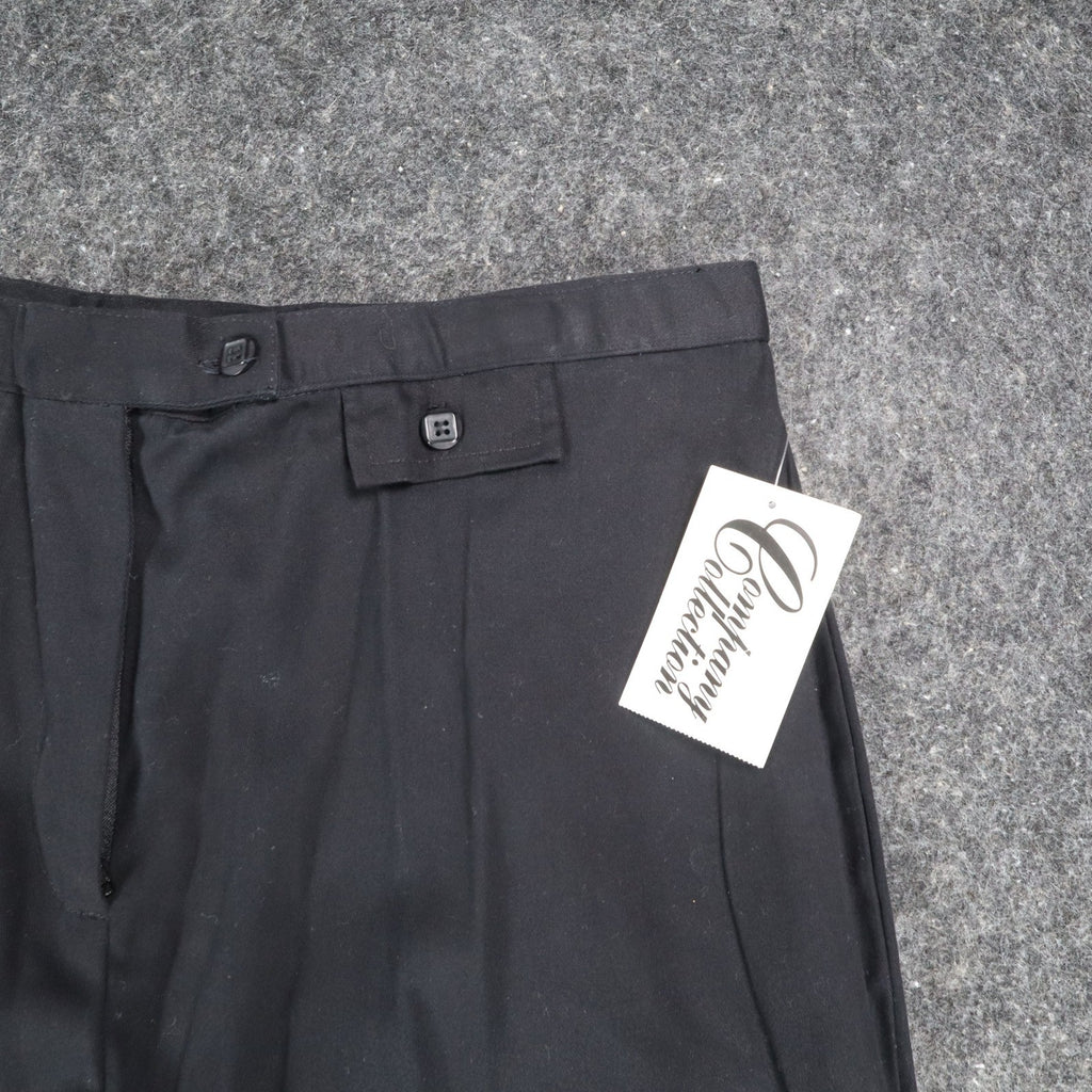 Company Collection Pants Womens 16 Y2K Black Cotton Stretch Straight Leg NWT - take2supply