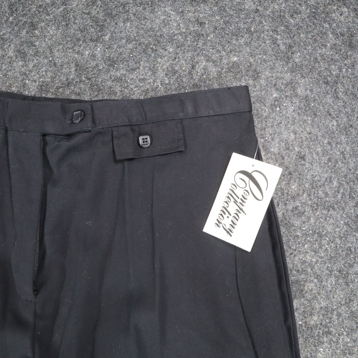 Company Collection Pants Womens 16 Y2K Black Cotton Stretch Straight Leg NWT - take2supply