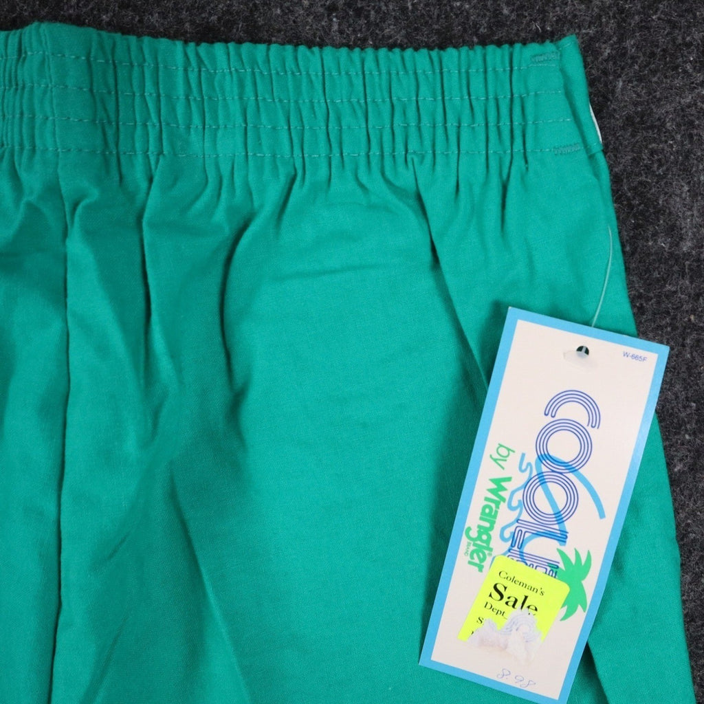 Wrangler Coolers Shorts 29 Vintage 90s Green Cotton Deadstock 85551JD - take2supply