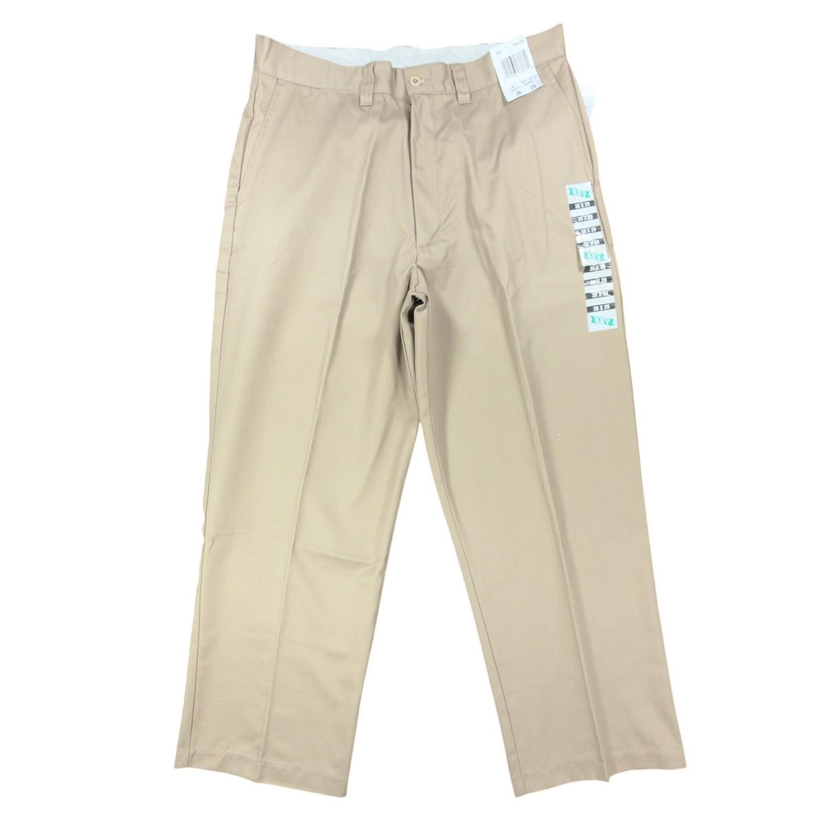 Tan Key work trousers, full front view