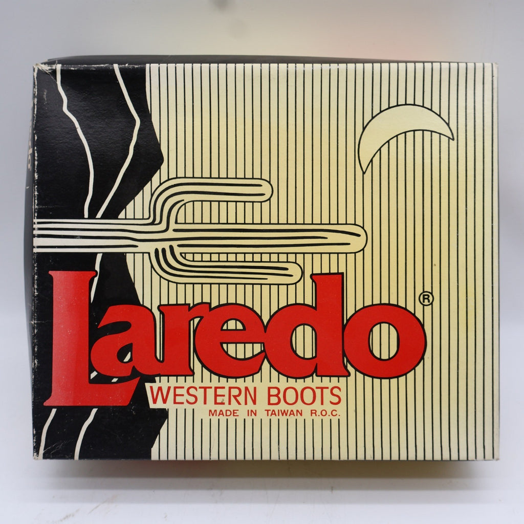 Laredo Western Cowboy Boots Kids Size 2D Vintage Black Lizard Embossed 28-2230-6 - take2supply