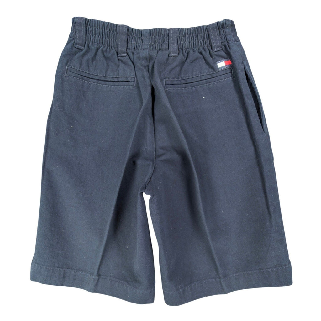 Tommy Hilfiger Y2K Pleated Chino Shorts Kids 6 Navy Blue Cotton NWT - take2supply