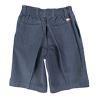 Tommy Hilfiger Y2K Pleated Chino Shorts Kids 6 Navy Blue Cotton NWT - take2supply