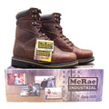 McRae Industrial Work Boots Mens 9 Brown Leather 8in NST Lace Up EH MR88122 - take2supply