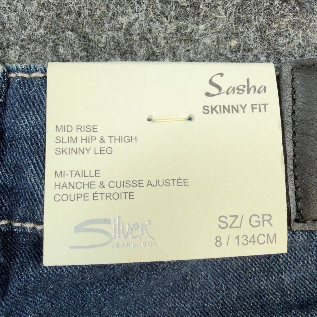Silver Jeans Co Suki Skinny Jeans Girls 8 Blue Eco Denim Slim Fit NWT - take2supply
