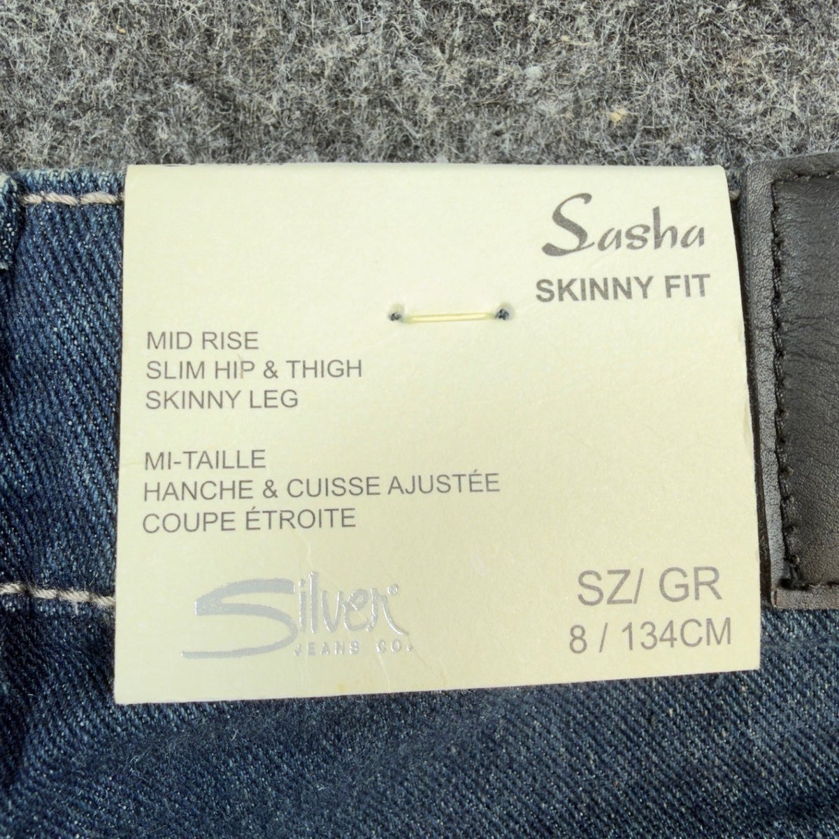 Silver Jeans Co Suki Skinny Jeans Girls 8 Blue Eco Denim Slim Fit NWT - take2supply