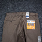 Dockers Khaki Pants Mens 33x30 Brown Pleated Cuffed Stain Defender Classic Fit - take2supply