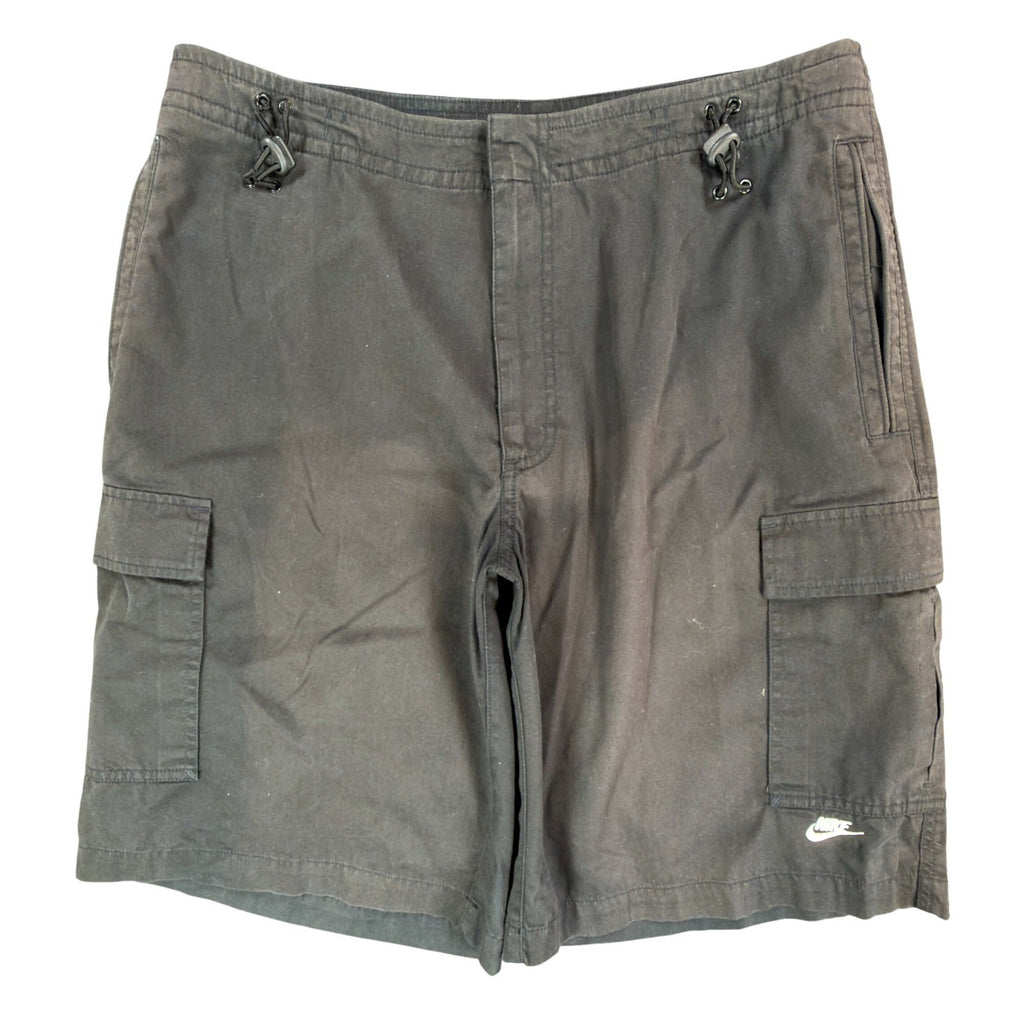 Nike Men's Black Cargo Shorts Vintage 2005 Cotton Tactical Utility - take2supply