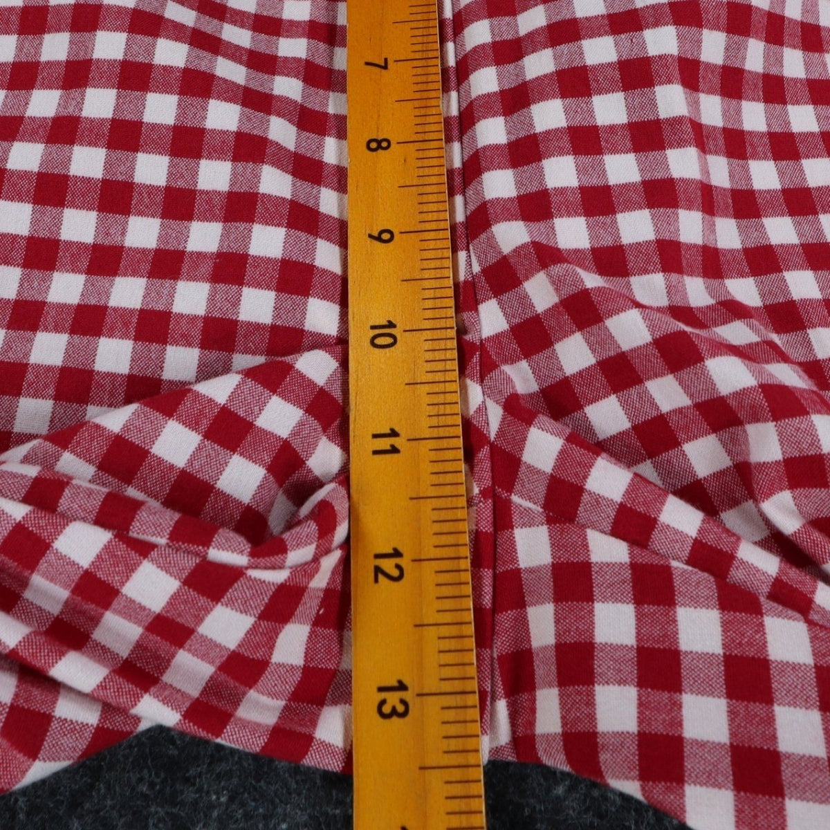 AGB Byer California Gingham Pants Womens 10 Vintage Y2K Red White Stretch Plaid - take2supply