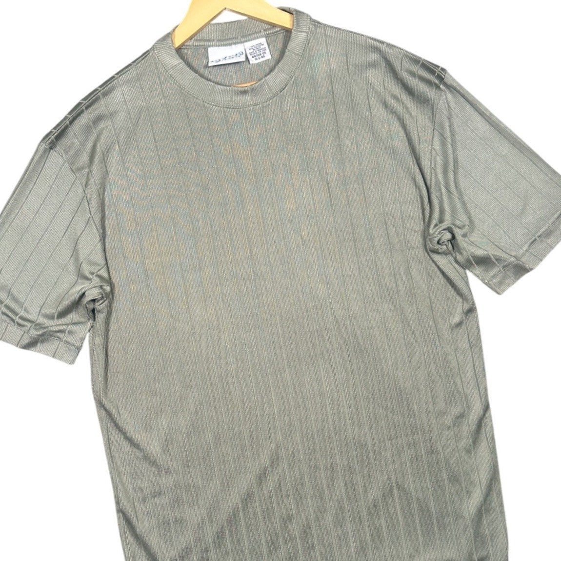 Irvine Park Men's Gray Striped Short Sleeve T-Shirt XLG - take2supply