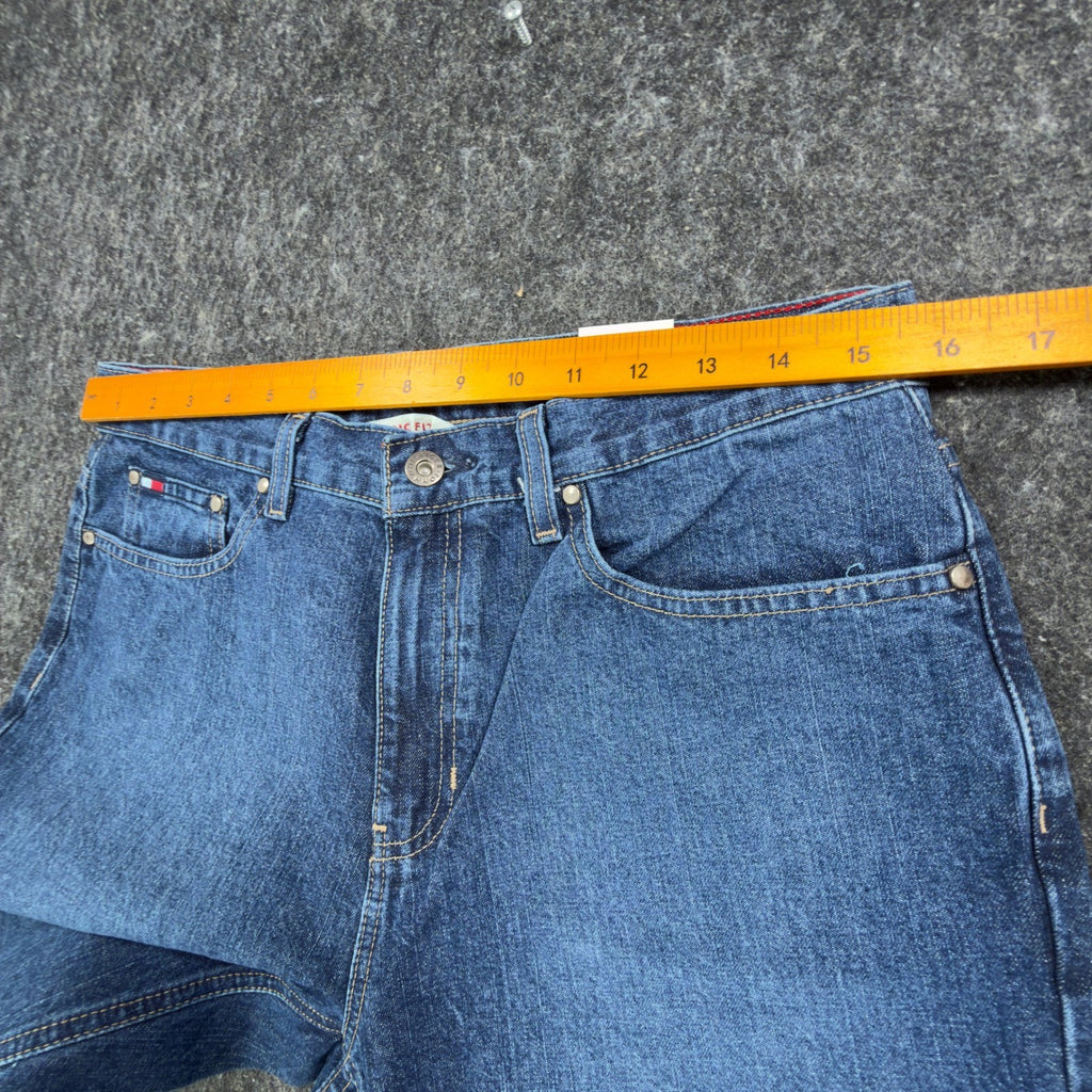 Tommy Hilfiger Y2K Classic Tapered Jeans Womens 8R Blue Cotton NWT Deadstock - take2supply