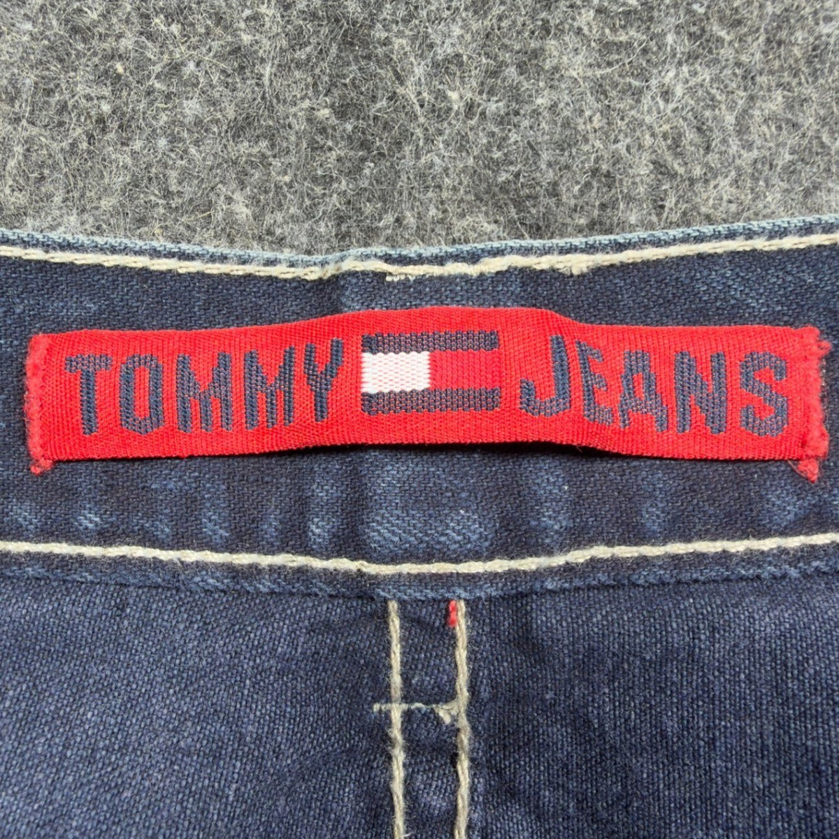 Tommy Hilfiger Y2K Freedom Fit Jeans Boy 20 Blue Cotton NWT Deadstock Baggy - take2supply