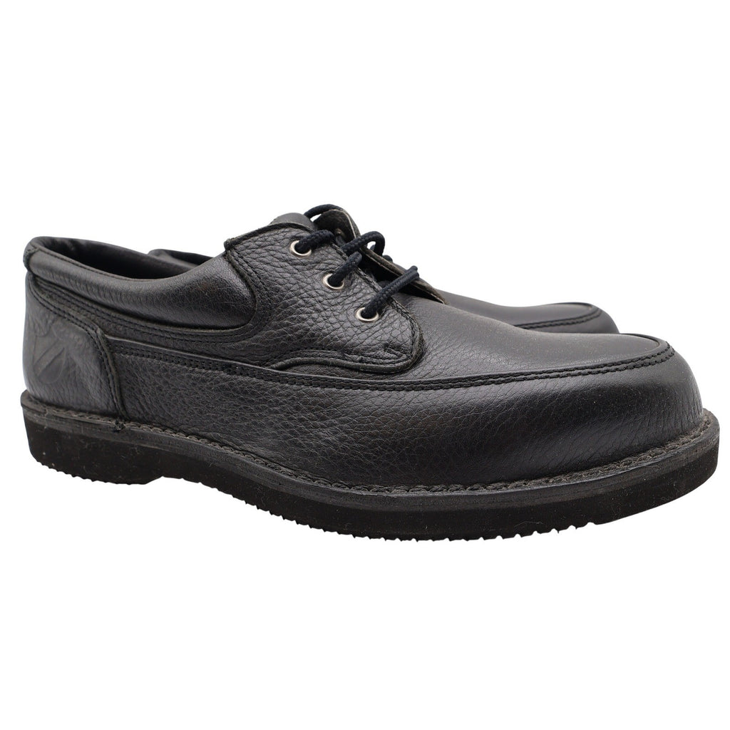 Bucks Steel Toe Work Shoes Mens 10 Vintage Black Leather Safety Toe W4570 - take2supply