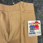 Pete's Partner Vintage Pleated Chino Pants Boys 6 Tan Cotton NWT Made in USA - take2supply