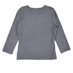 Carducci Beaded Embellished Top Womens Size S Black Rayon Blend 3/4 Sleeve NEW - take2supply