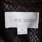 Erin London Snakeskin Print Belted Jacket Womens Size M Brown Faux Leather Zip - take2supply