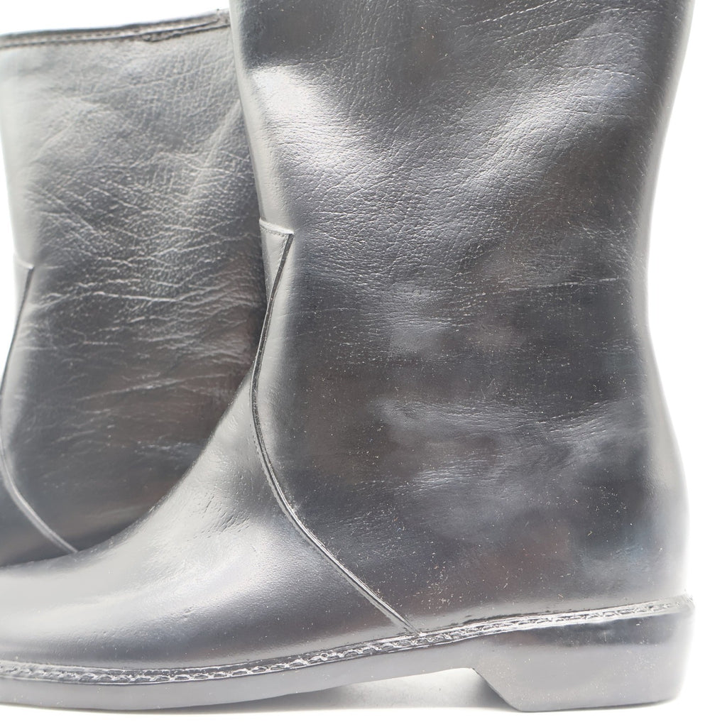 Red Ball Lynne T Boots Womens 6 Vintage 70s Black Rubber Waterproof Deadstock US - take2supply