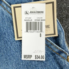 John Deere Y2K Carpenter Denim Shorts Boys 8 Stone Wash NWT Rugged Workwear - take2supply