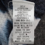 She + Sky Waffle Knit Top Medium NWT Navy White Tie Dye Thermal Raglan SS2467 - take2supply