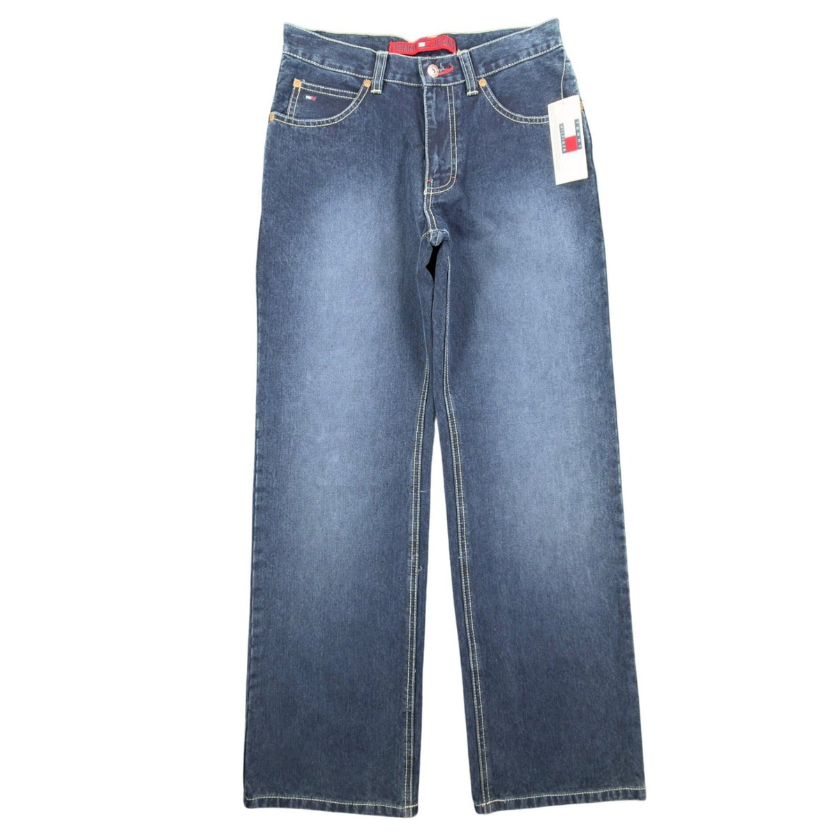 Tommy Hilfiger Y2K Freedom Fit Jeans Boy 14 Blue Cotton NWT Deadstock - take2supply