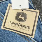 John Deere Y2K Carpenter Denim Shorts Boys 16 Stone Wash Blue NWT Vintage Style - take2supply