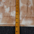 Hem & Thread Womens L Tan Cream Tie Dye Cotton Gauze Snap Bomber Jacket NWT - take2supply