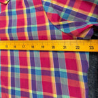 Sunny Shores Vintage 80s Bow Blouse Womens 18 Multi Plaid NWT Deadstock - take2supply