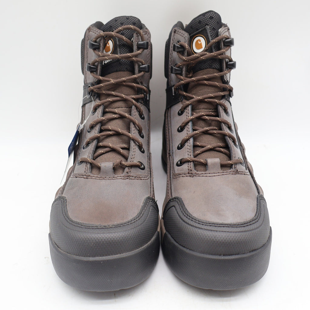 Carhartt Force Work Boots Mens 8.5 Brown Waterproof Leather Soft Toe CMA6046 NEW - take2supply
