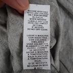 Democracy Top Womens Small Gray Striped Ruffle Front Long Sleeve Rayon Stretch - take2supply