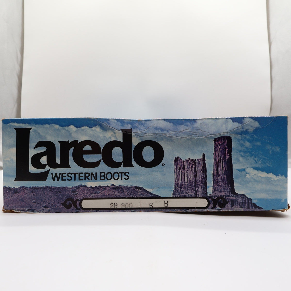 Laredo Vintage 90s Western Cowboy Boots Womens 6 B Brown Lizard Print NWT Box - take2supply