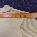 SML Design Polo Sweater Women Medium Tan Short Sleeve Cotton Blend Ribbed NWT - take2supply