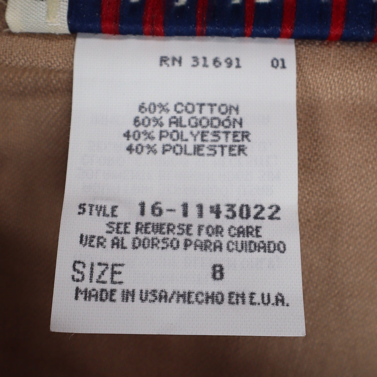Donnkenny Classics Skort Women 8 Vintage 90s Khaki Cotton Wrap Front Made in USA - take2supply