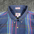 Salmon River Traders 90s Plaid Shirt Mens XL Blue Cotton Blend New C446 - take2supply