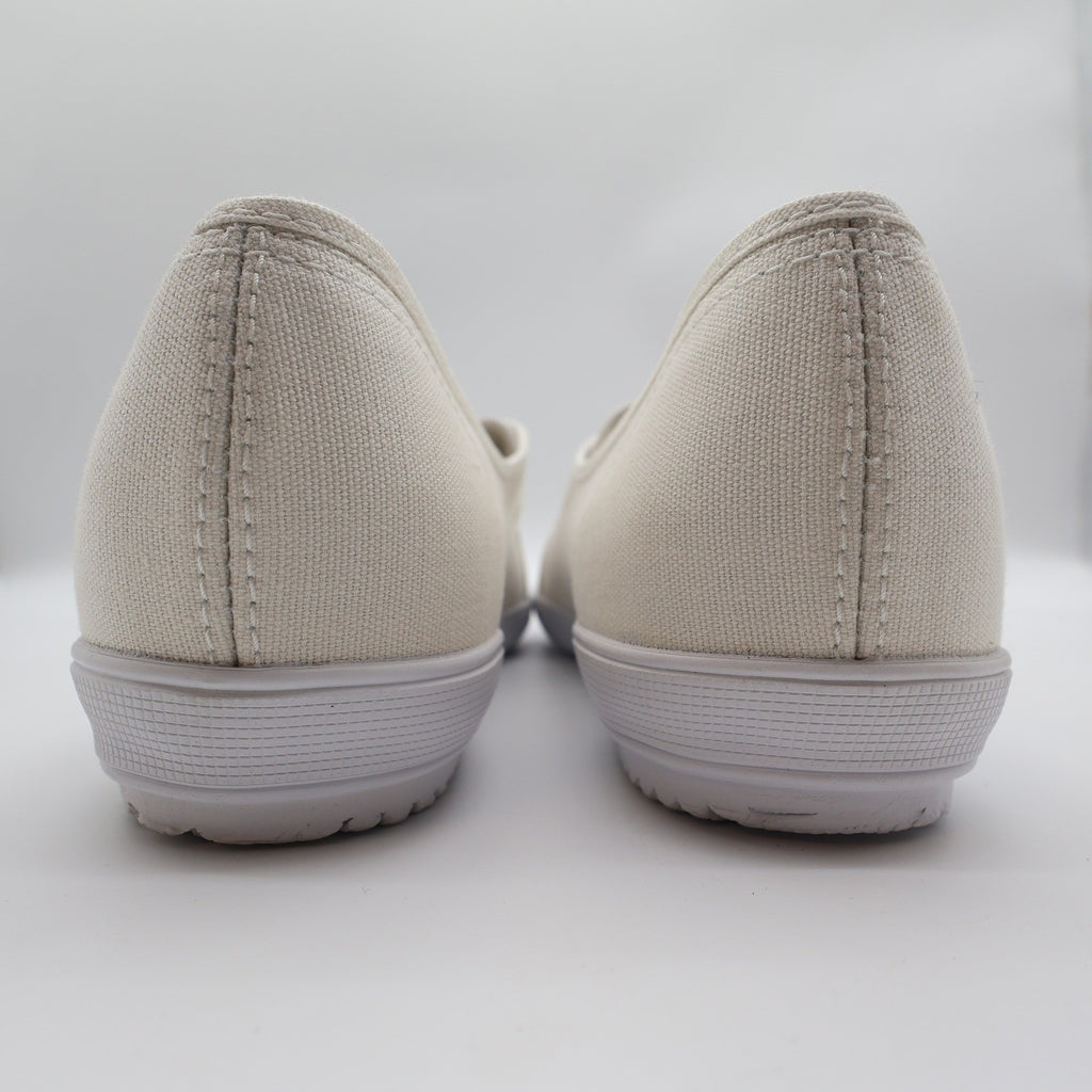 Grasshoppers Skipjack II Women 10 White Canvas Hook Loop Slip On Sneaker EF20000 - take2supply