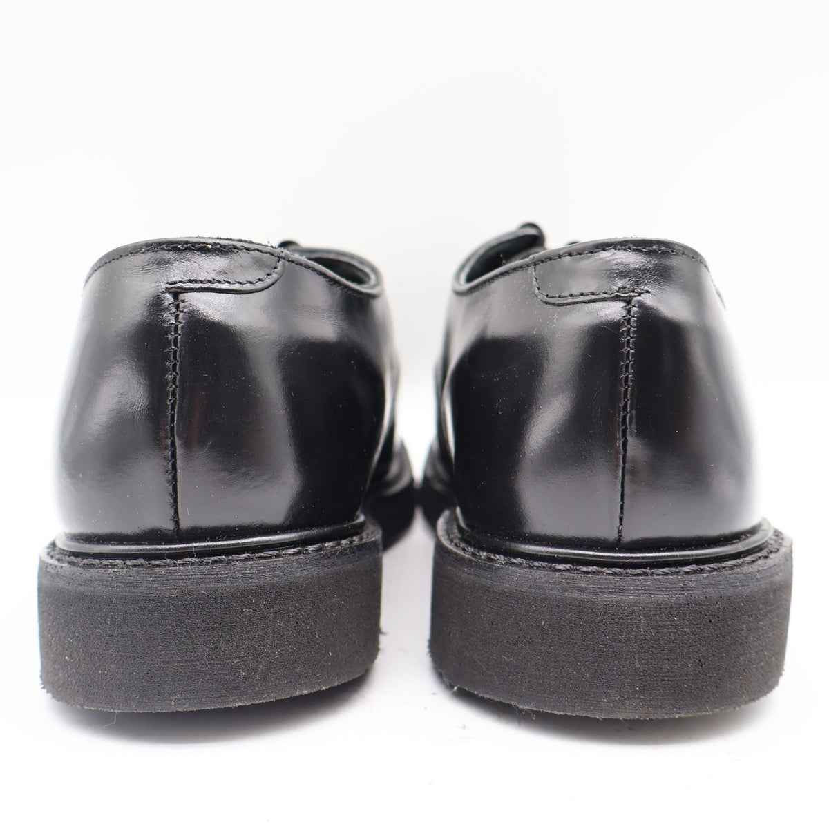 Carolina Uniform Service Oxford Mens 8.5 EE Wide Black Leather Shoes USA Made 32 - take2supply