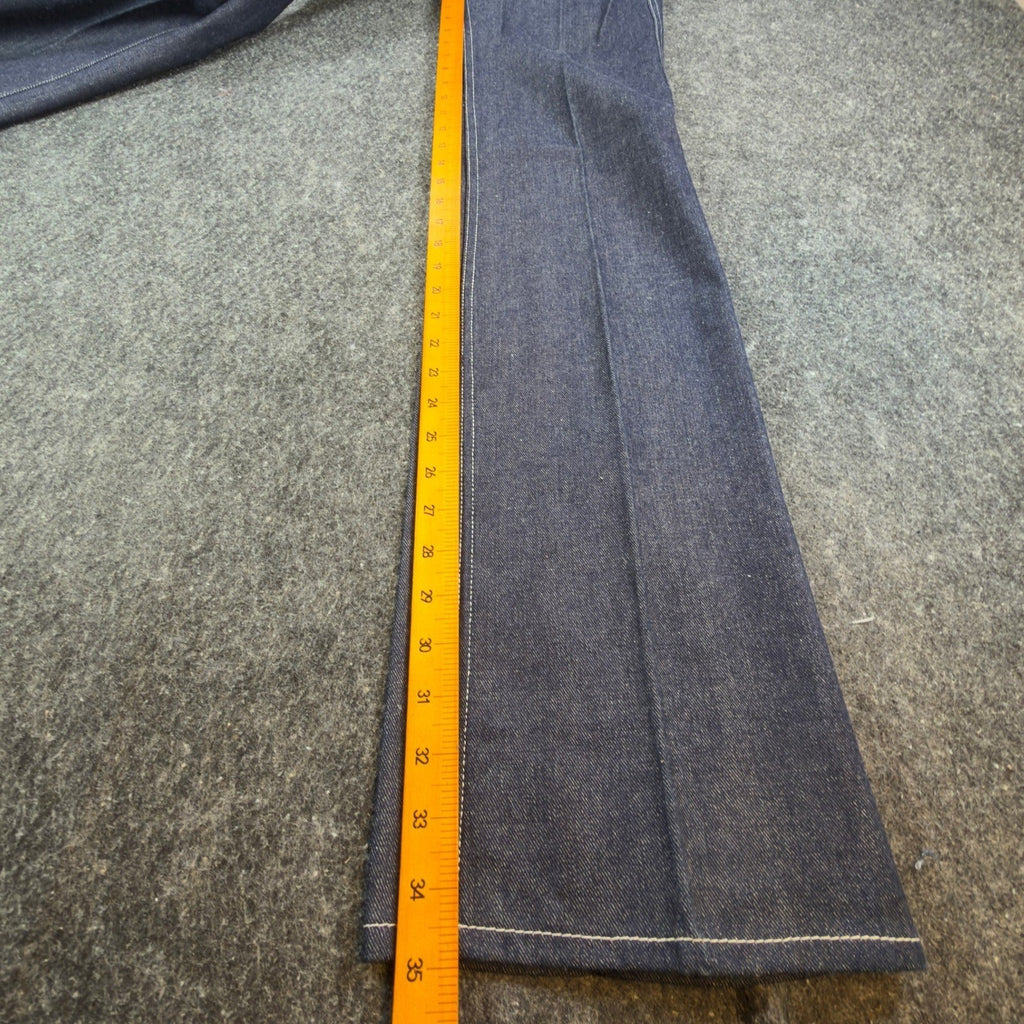 California Babe Jeans Womens 7 Blue Cotton High Waist Flare Vintage 70s - take2supply
