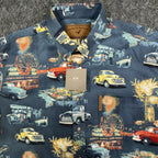 North River Americana Truck Shirt Mens Medium Black Cotton NWT Vintage Style - take2supply