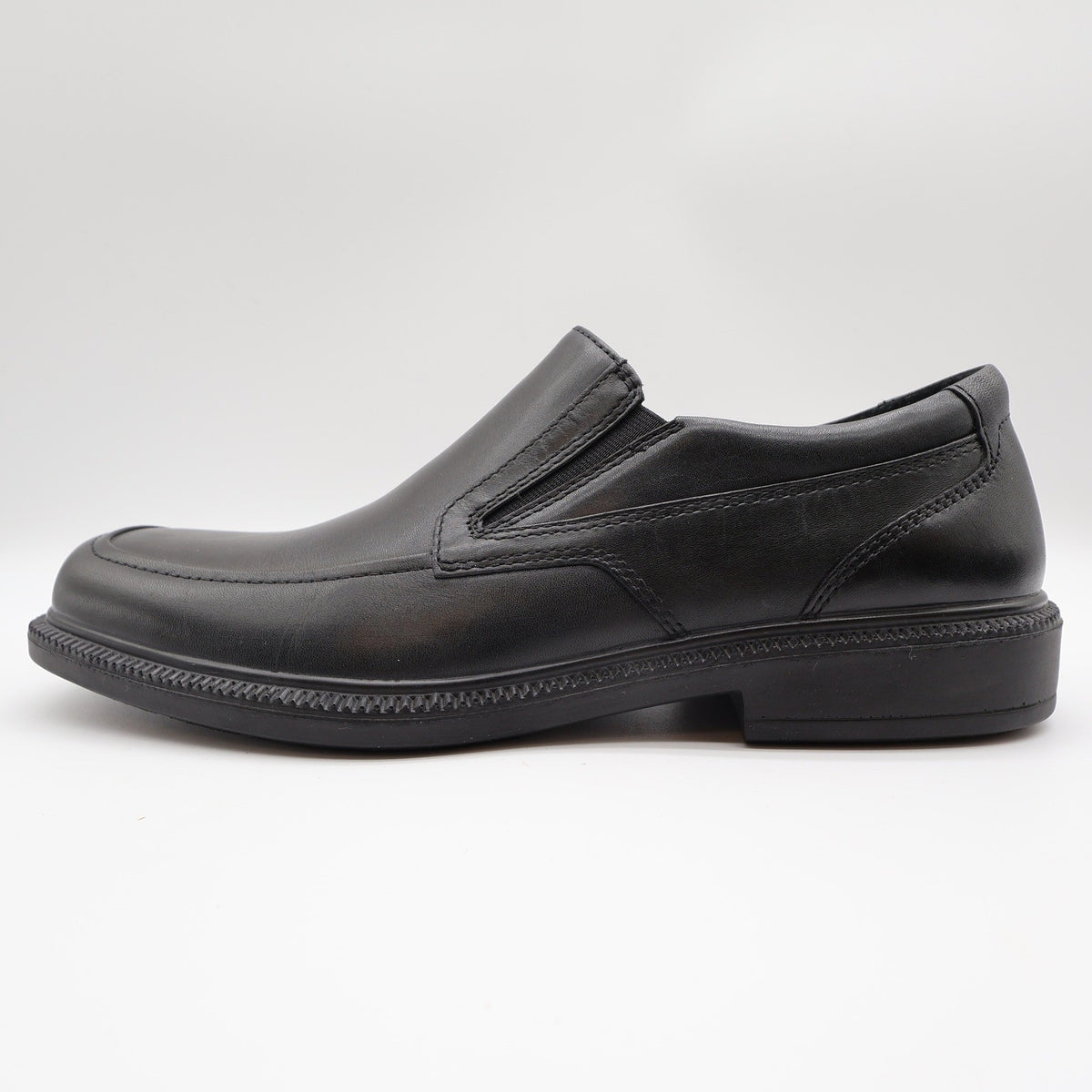 Hush Puppies Leverage Men's 10 Black Leather Waterproof Loafer NIB - take2supply