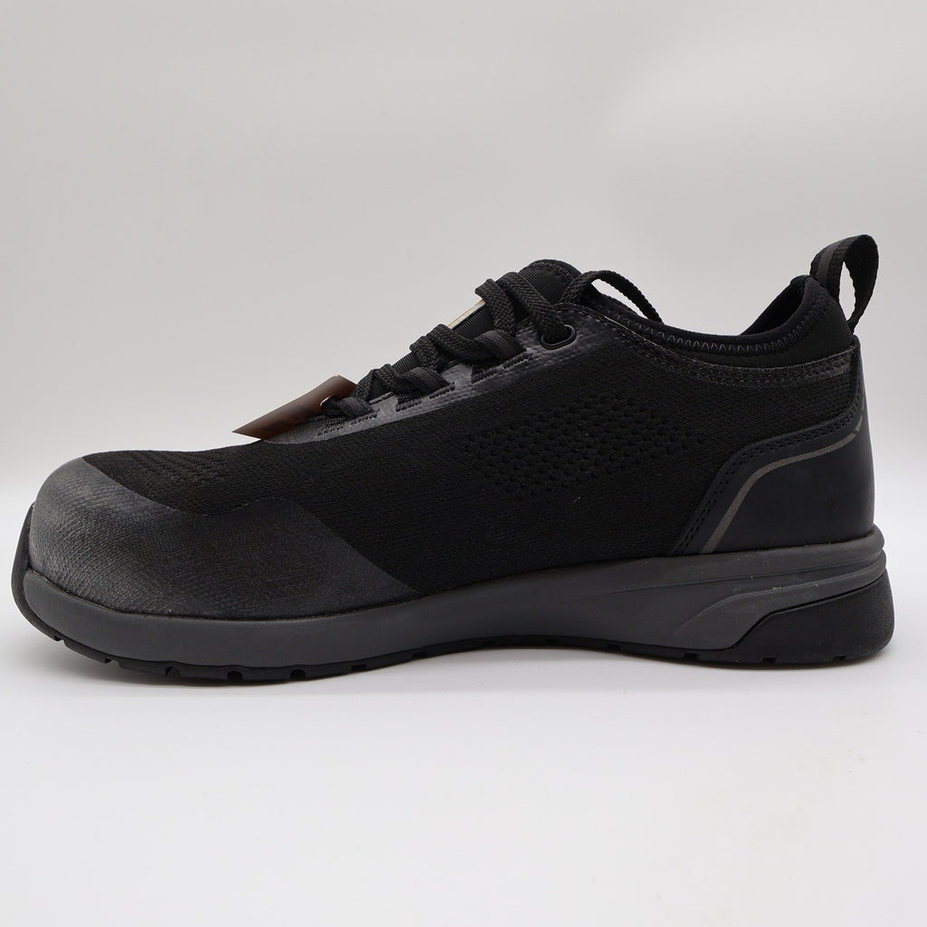 Carhartt Force Nano Composite Toe Work Shoe Mens 10W Black Knit Safety FA3401-M - take2supply