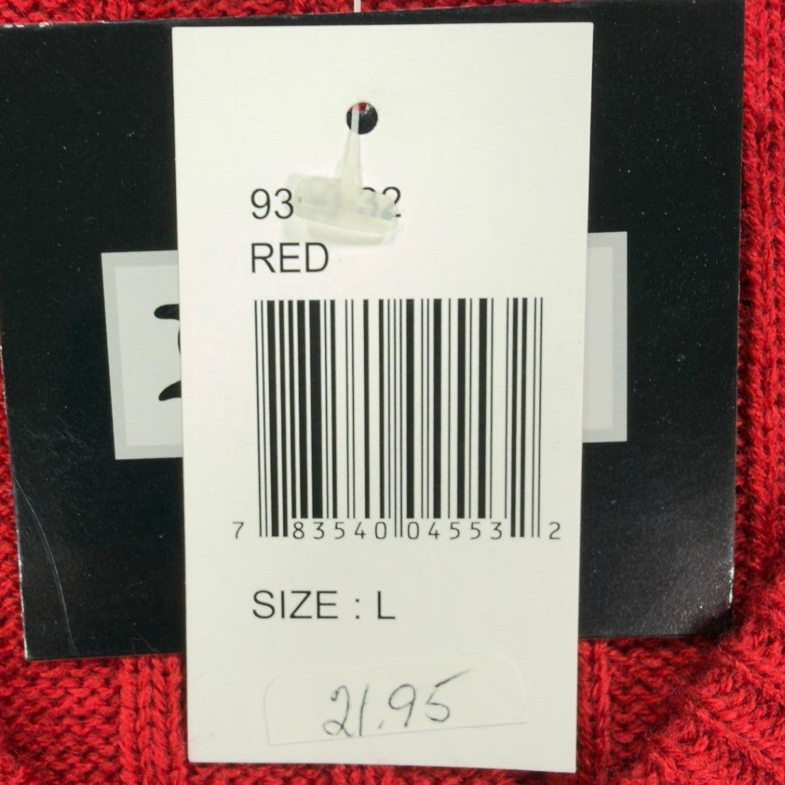 D'Avila Vintage 90s Sweater Vest Mens Large Red Acrylic V-Neck NWT - take2supply