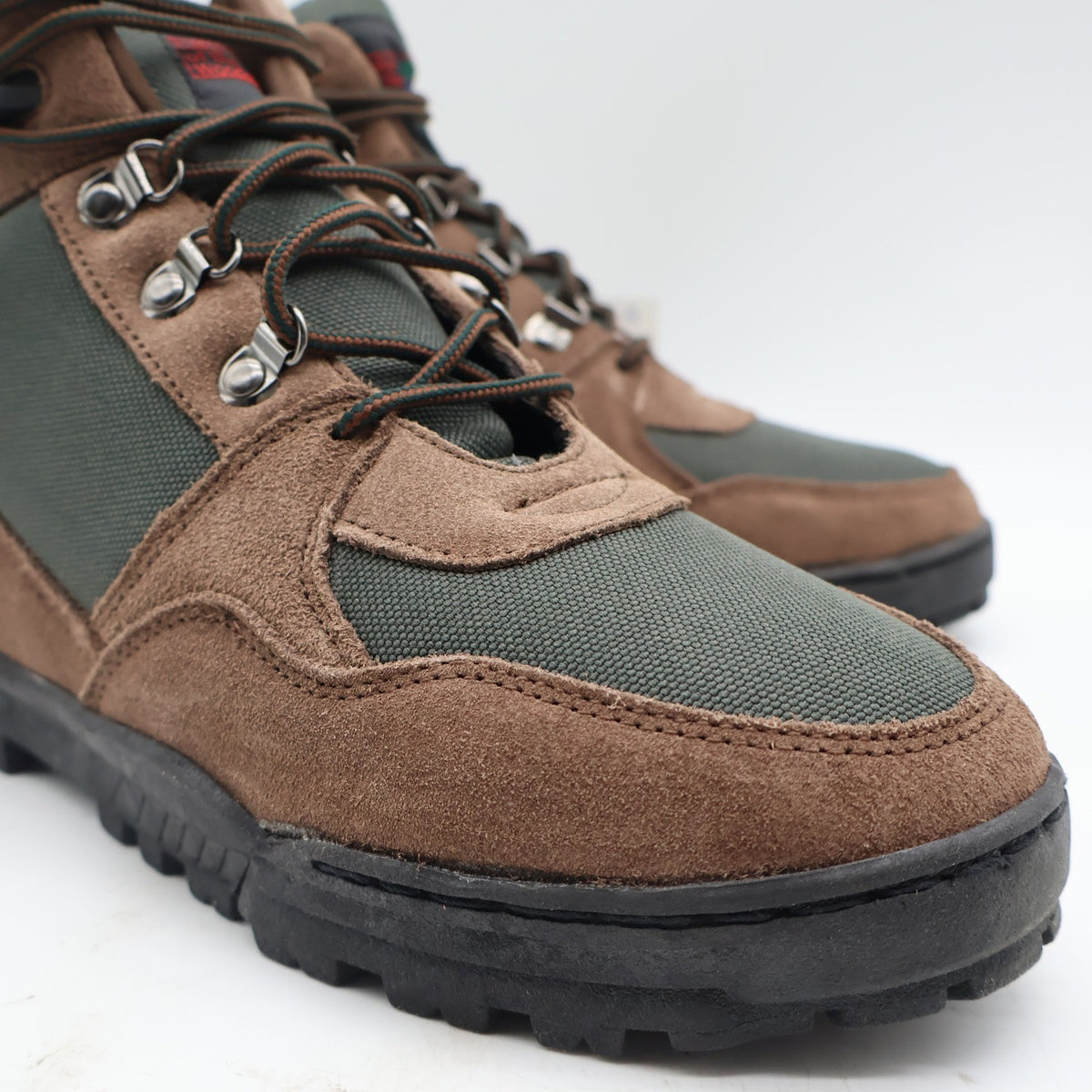 Lake of the Woods Hiking Boots Mens 12M Vintage Brown Suede Canvas Trail Shoes - take2supply