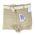 Toddy Winks Vintage 70s Twill Shorts Boys 6 Khaki Cotton Blend NWT - take2supply
