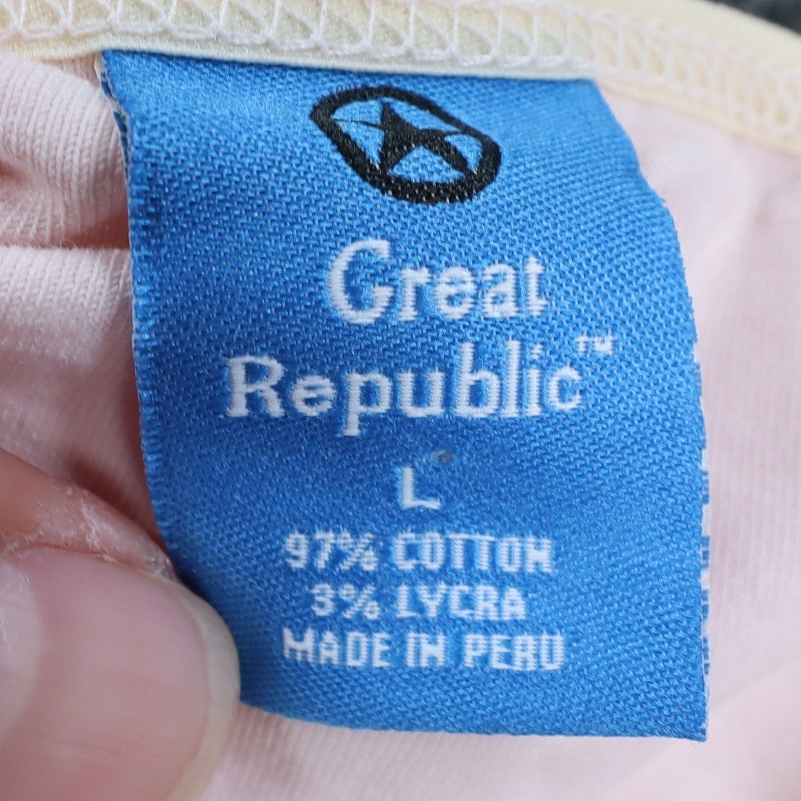 Great Republic Camisole Women Large Pink Cotton Stretch Cami Tank Top GR103 - take2supply