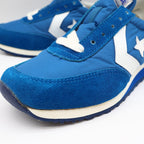 Converse Road Star Boy's Size 3 Vintage 80s Blue Nylon Suede Sneakers Deadstock - take2supply