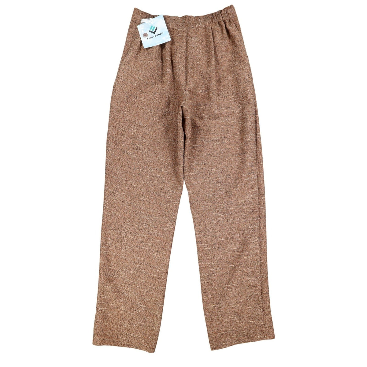 Erin London Pants Womens S Camel Brown Pleated Straight Leg NWT NOS - take2supply