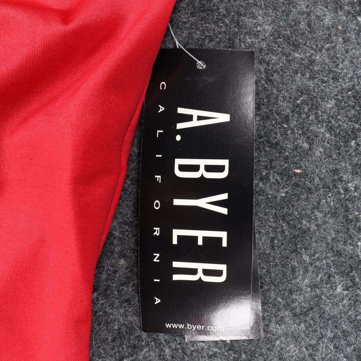 A. Byer Halter Support Tank Womens Medium Y2K Red Stretch Built-in Bra USA NWT - take2supply