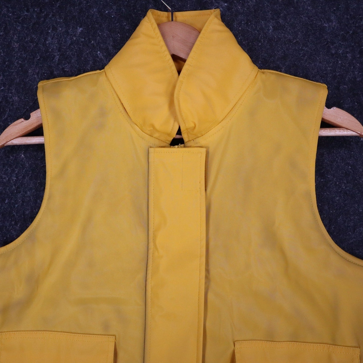 Selene Sport Vest Womens Small Vintage Y2K Yellow Fleece Lined Utility Shell - take2supply